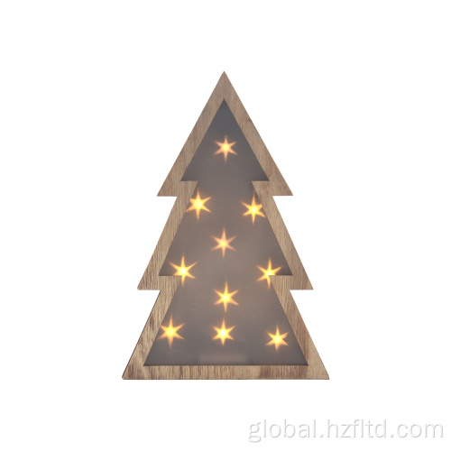 Christmas Tree for Decor Wooden Christmas Tree with Star Shape for Decoration Supplier